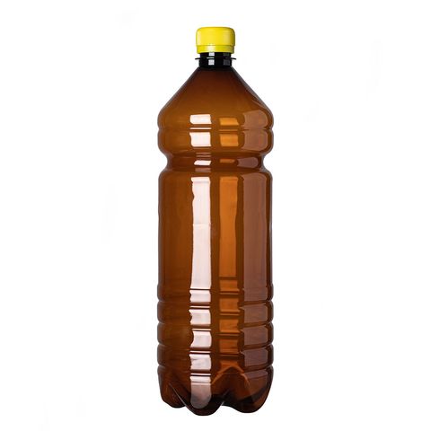 1. ПЭТ Бутылка с крышкой, 1,5 л (коричневая)